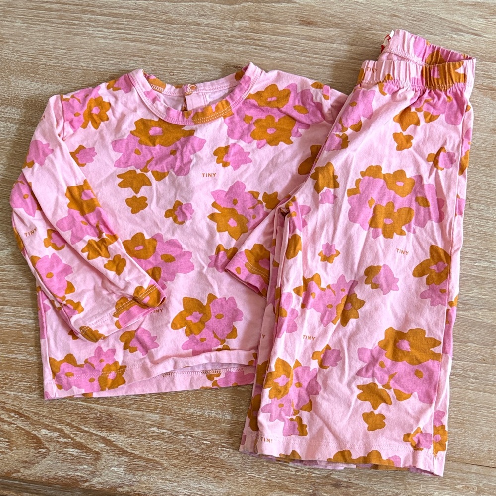 Tiny Cottons Floral Longsleeve Set 24 months